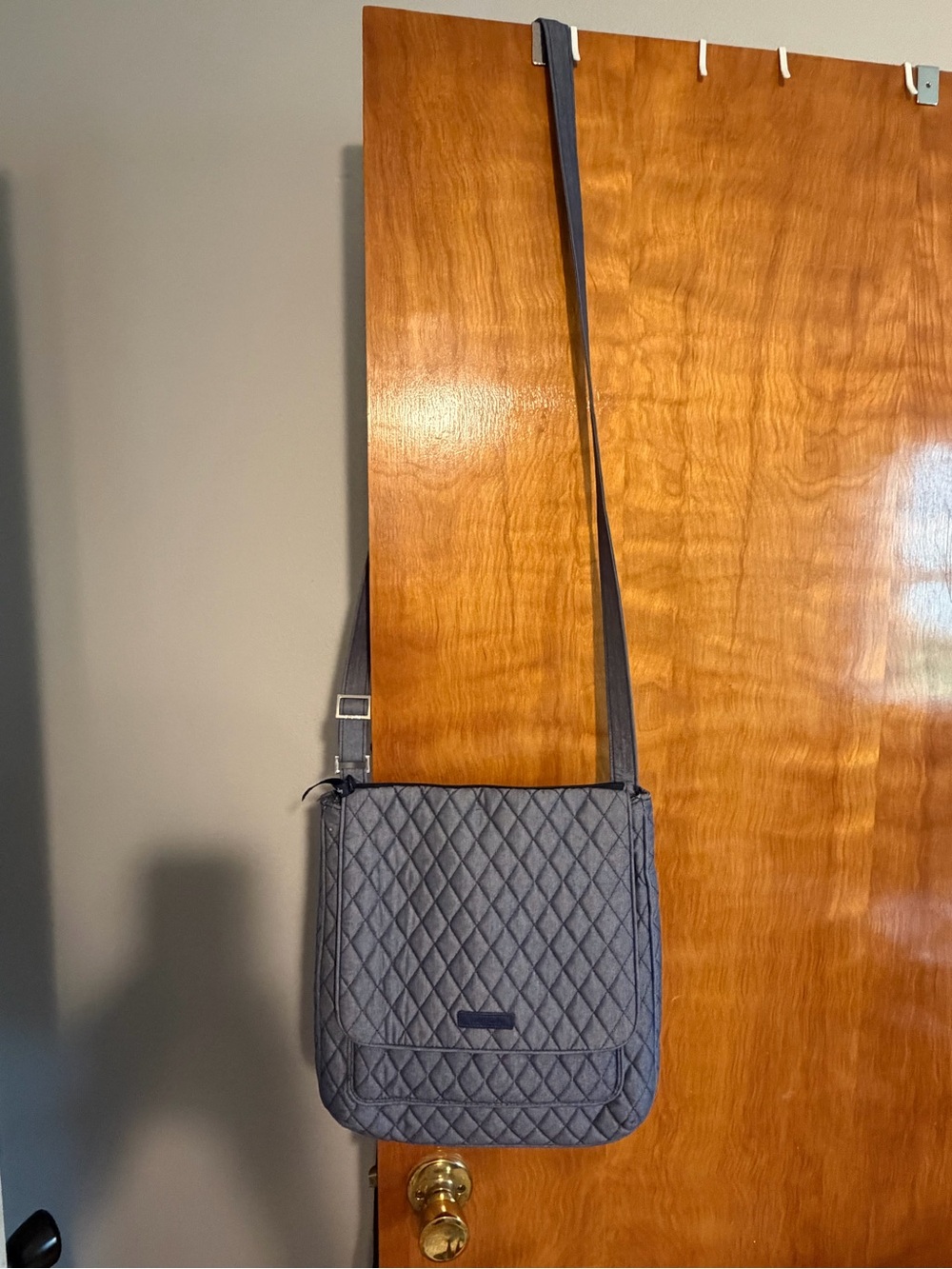 Vera Bradley Quilted Crossbody Bag and matching wristlet in Slate Blue